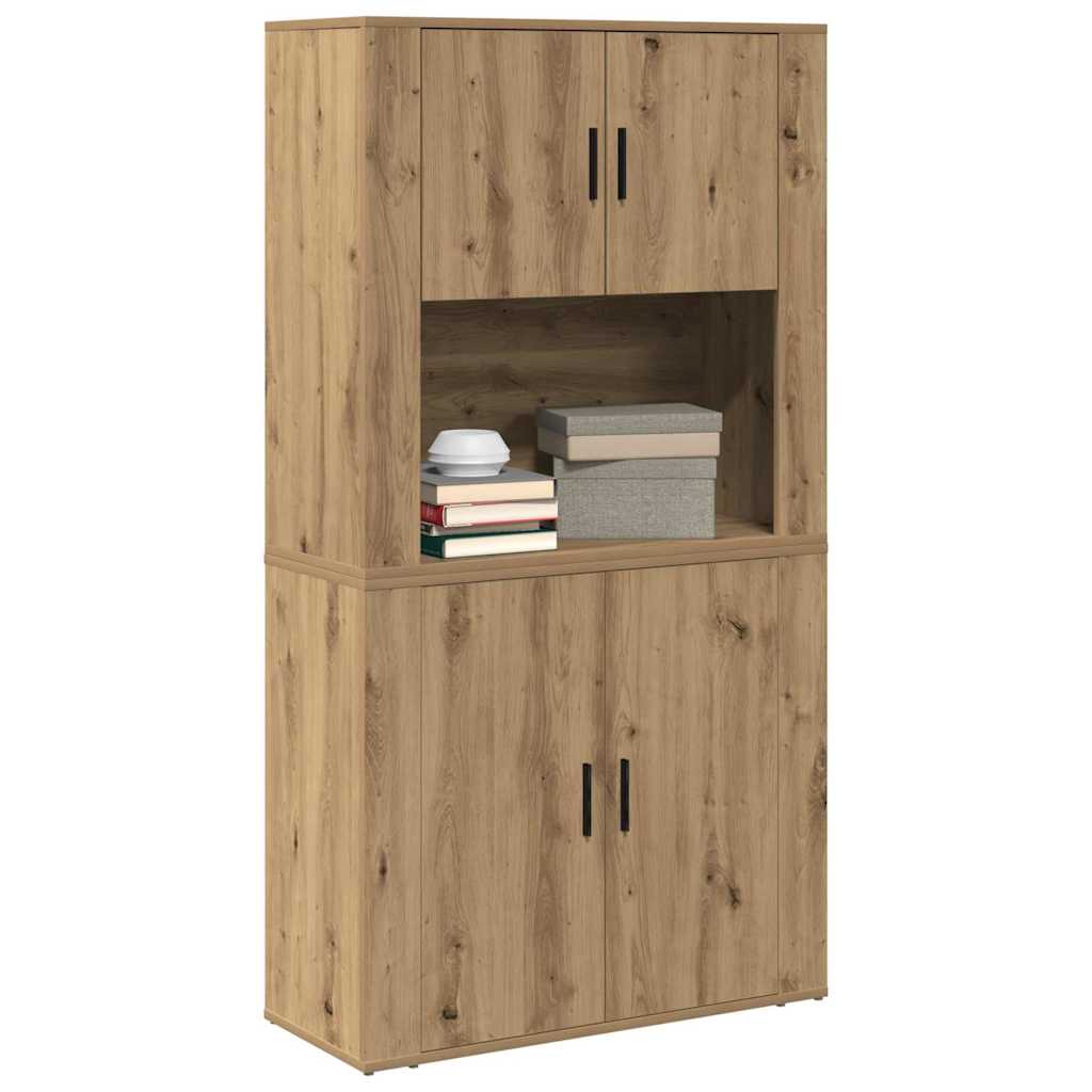 Haut Armoire Chêne artisanal 80 x 33 x 150 cm Bois d'ingénierie - XIOS