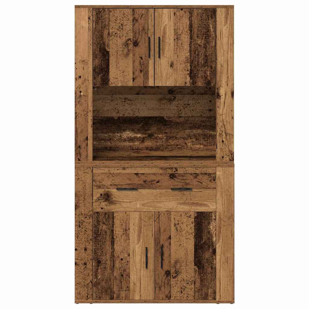 Haut de Buffet Bois ancien 80 x 33 x 150 cm Bois d'ingénierie - XIOS