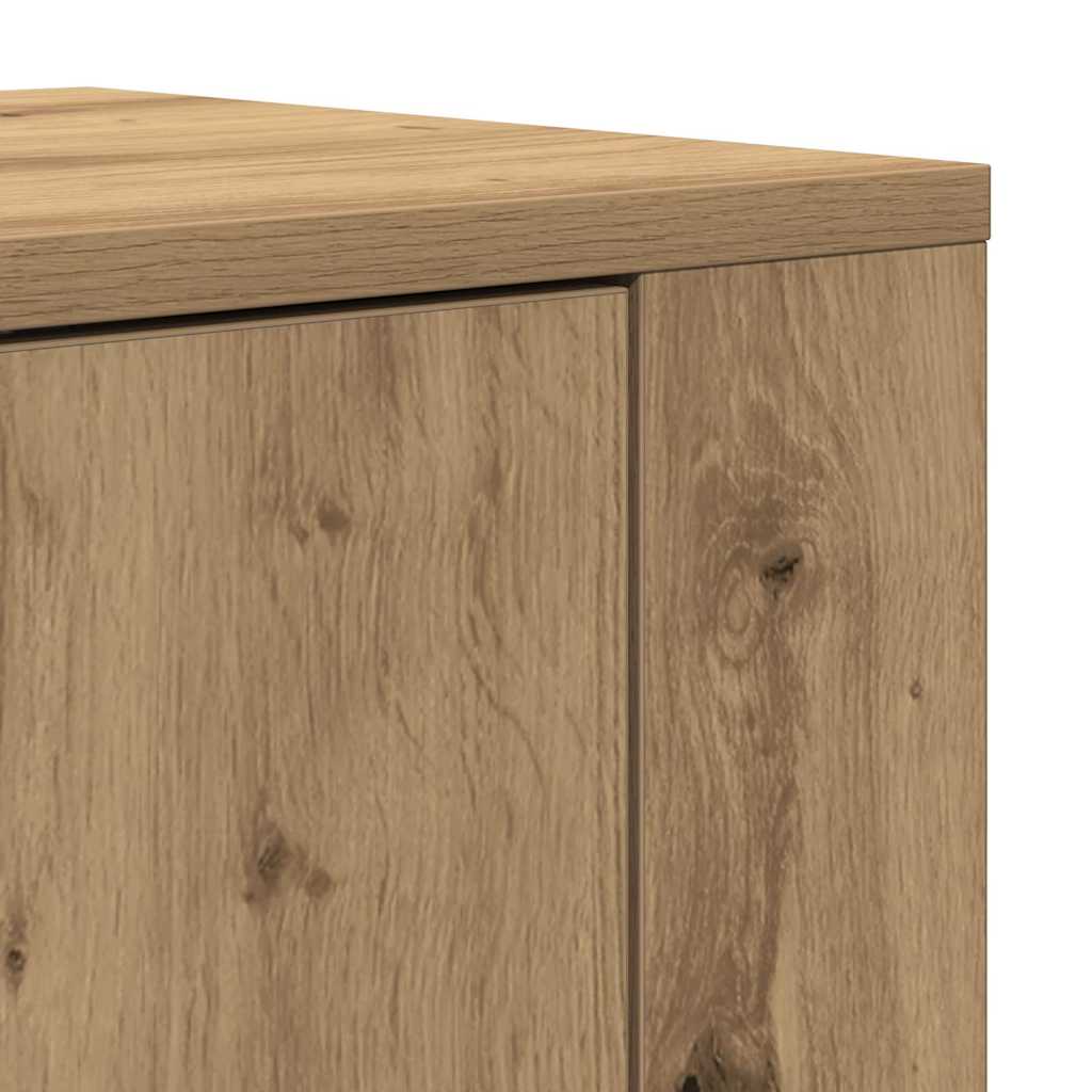 Haut de Buffet avec tiroir chêne artisanal 80 x 33 x 150 cm - XIOS