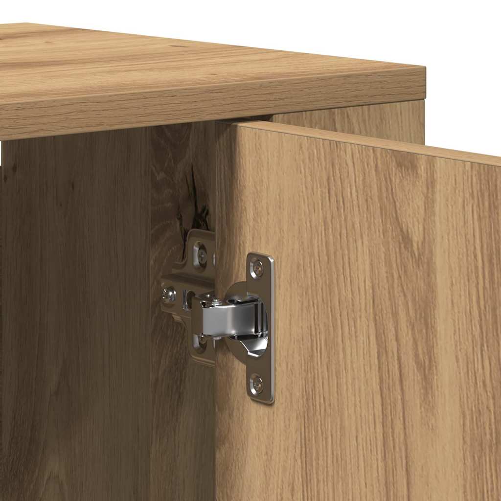 Haut de Buffet avec tiroir chêne artisanal 80 x 33 x 150 cm - XIOS