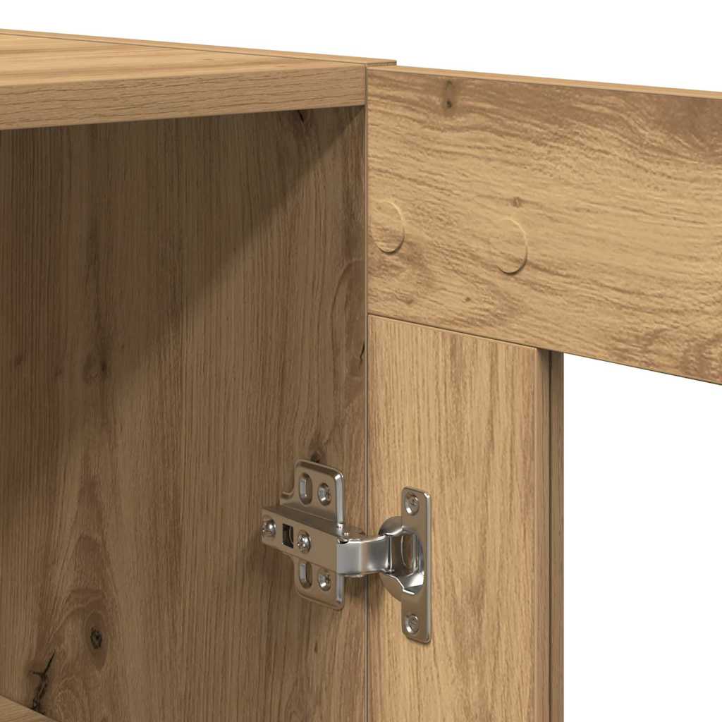 Haut Armoire 2 pcs chêne artisanal 69,5 x 34 x 180 cm - XIOS