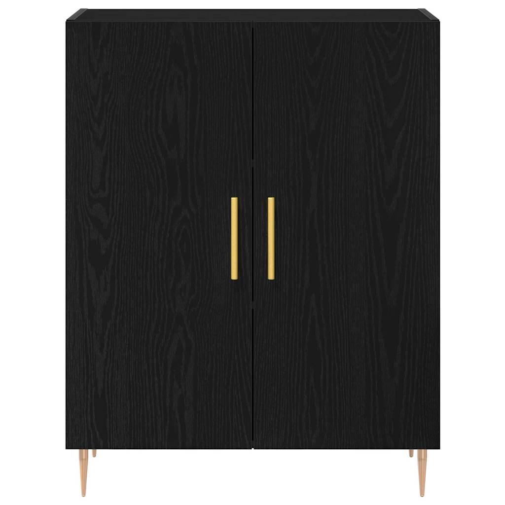 Haut Armoire Montage mural 2 pcs Chêne noir 69,5 x 34 x 180 cm - XIOS