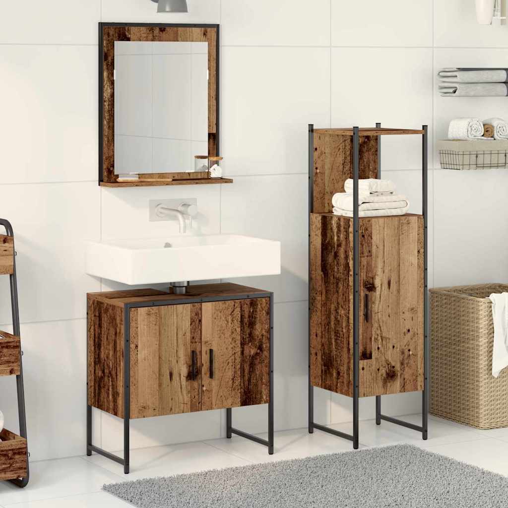 Ensemble de mobilier de salle de bain 3 pc Marron