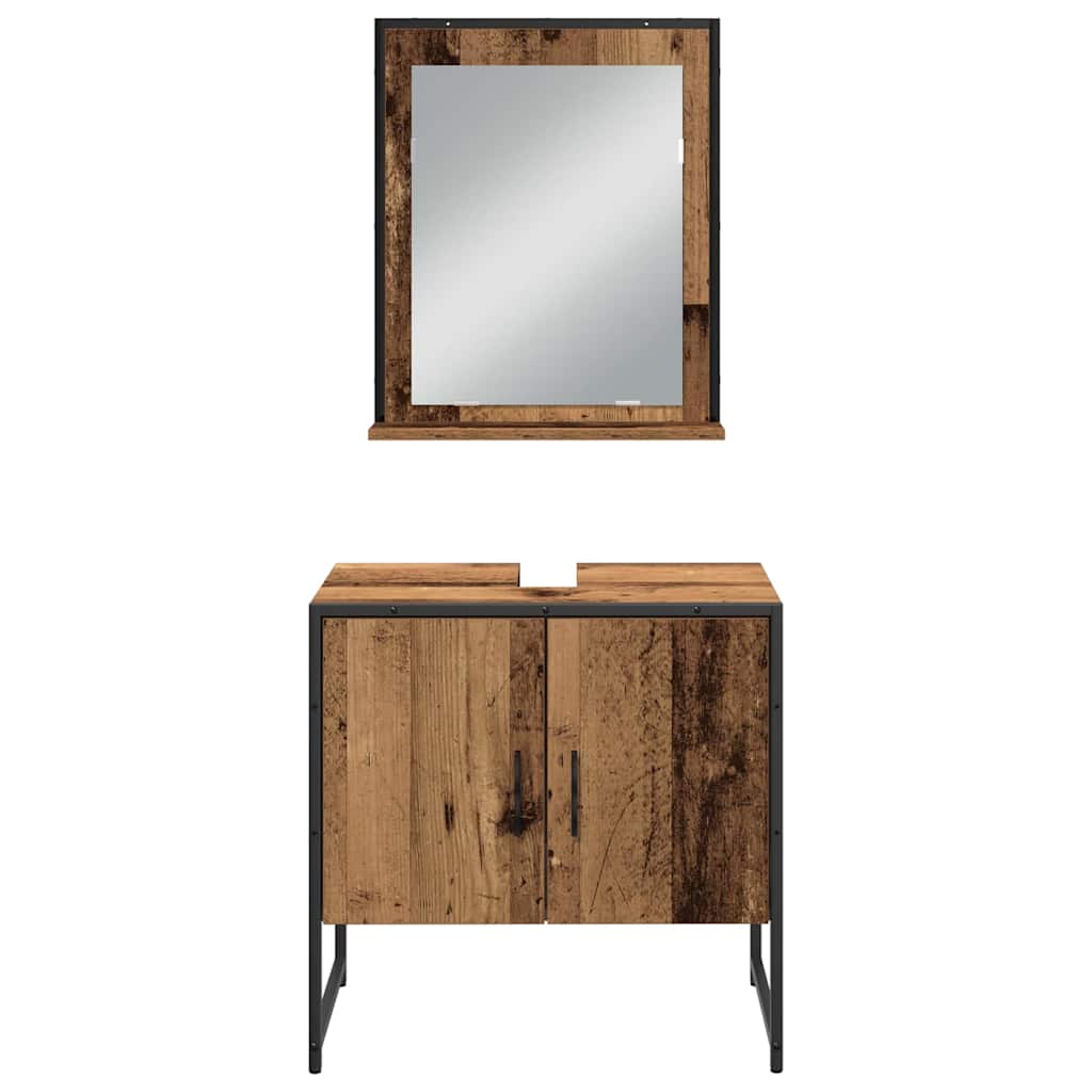 Ensemble de mobilier de salle de bain 3 pc Marron