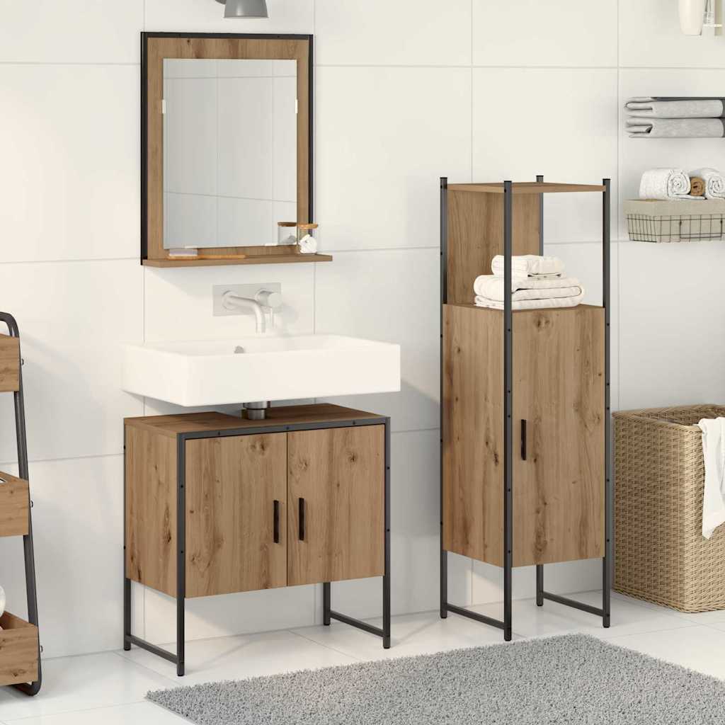 Ensemble de mobilier de salle de bain 3 pc Marron