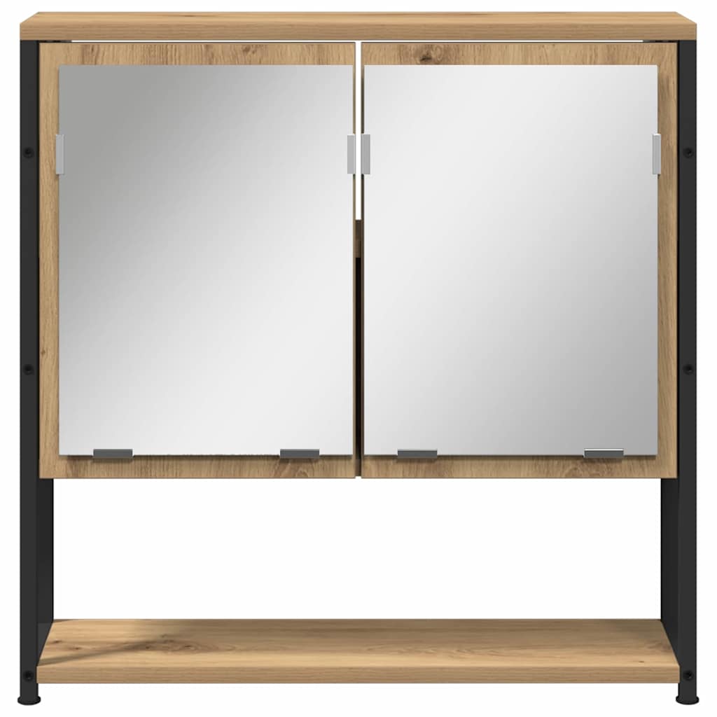 Ensemble de mobilier de salle de bain 3 pc Chêne artisanal