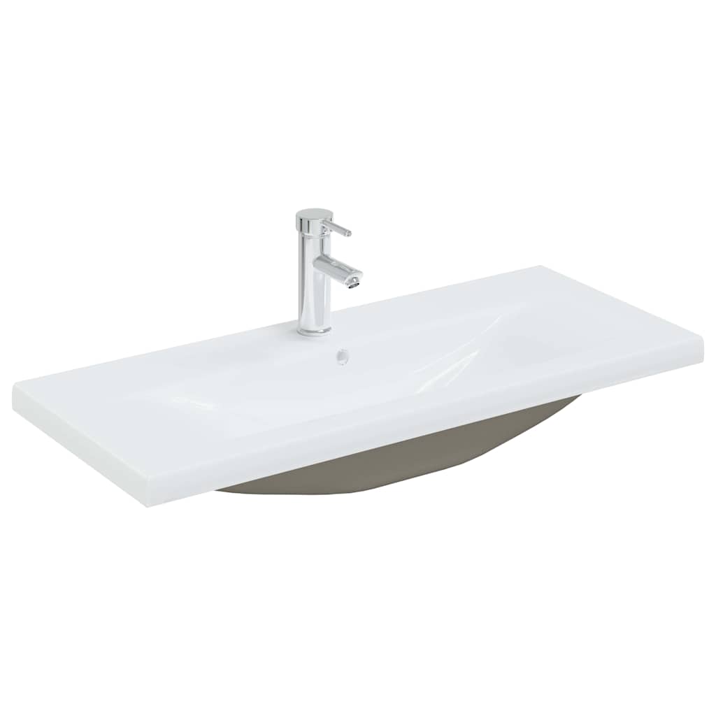 Ensemble de mobilier de salle de bain 4 pc Chêne noir