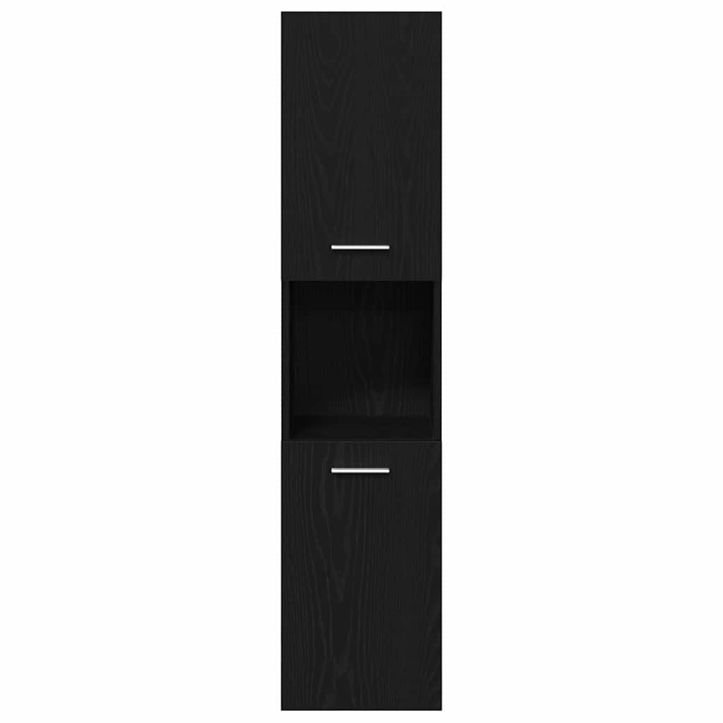 Ensemble de mobilier de salle de bain 4 pc Chêne noir