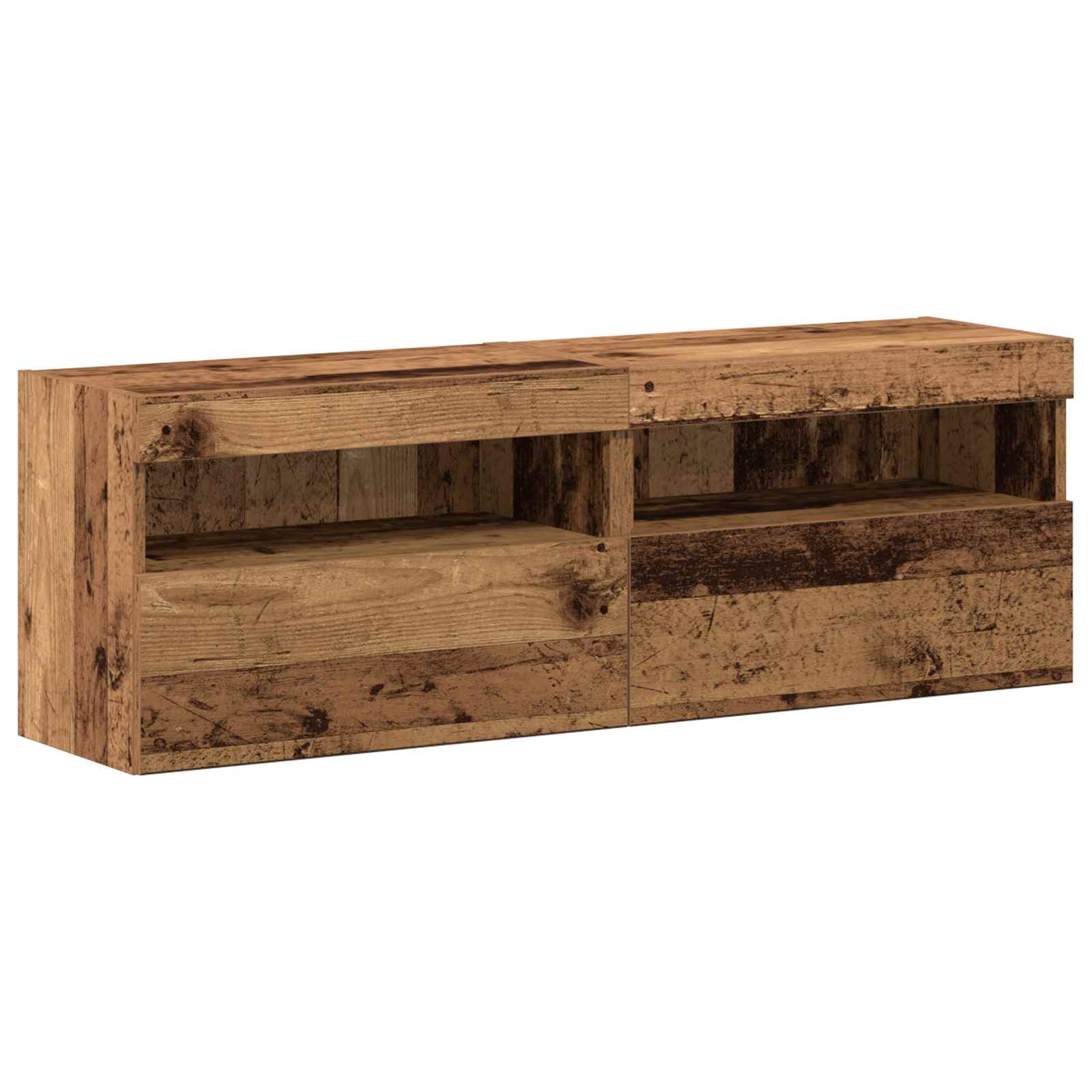 Ensemble meuble TV 6 pcs Bois ancien Bois d'ingénierie - XIOS