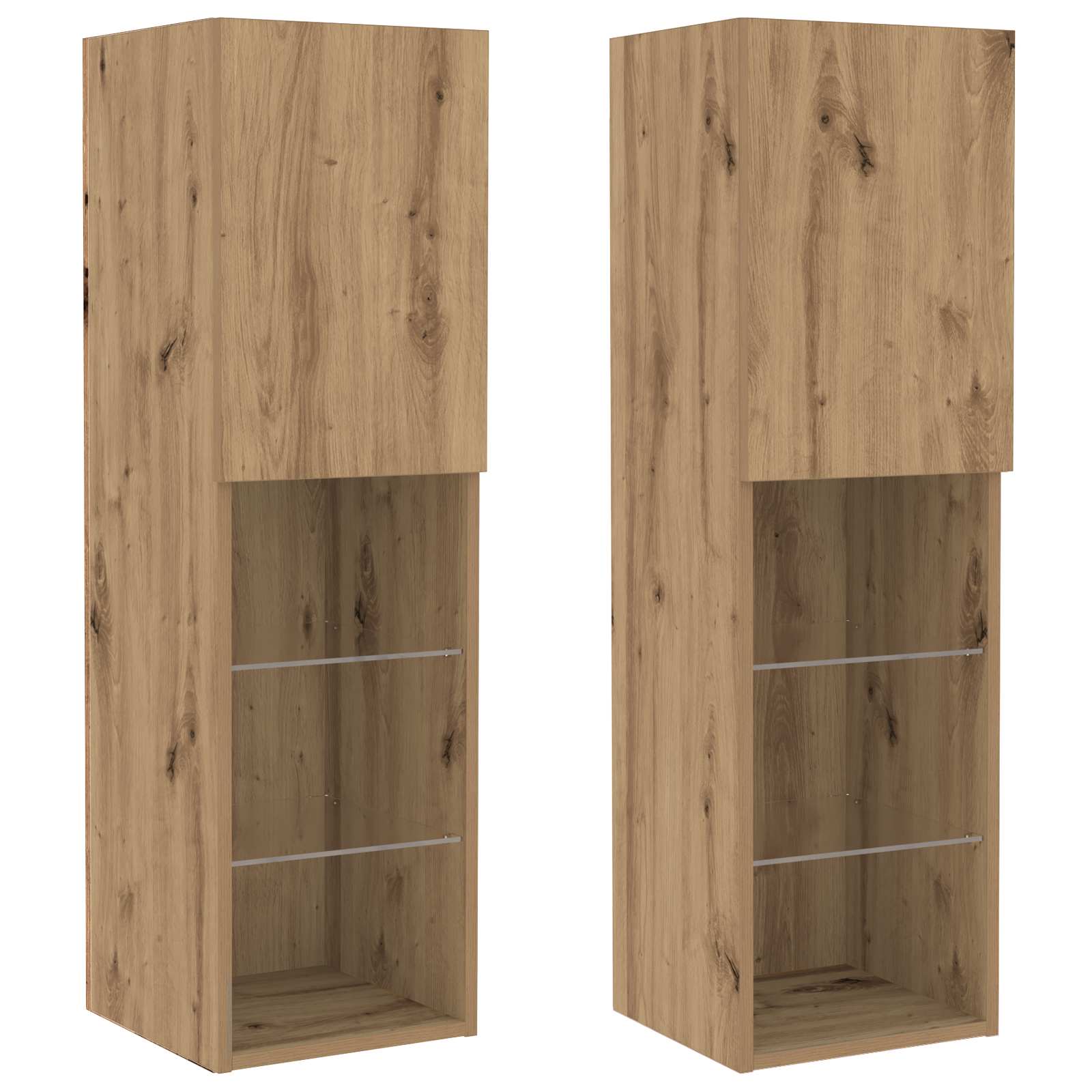 Ensemble meuble TV 6 pcs chêne artisanal Bois d'ingénierie - XIOS