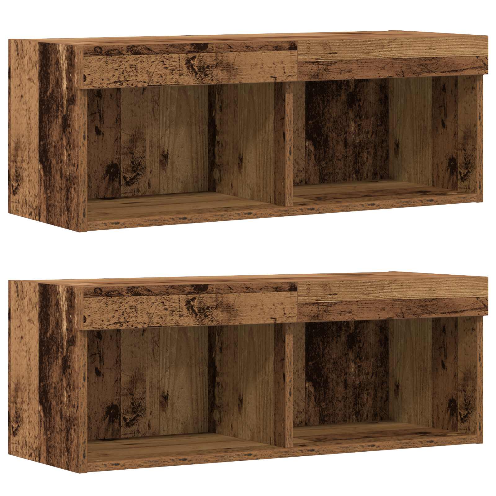 Ensemble meuble TV 8 pcs Bois ancien Bois d'ingénierie - XIOS