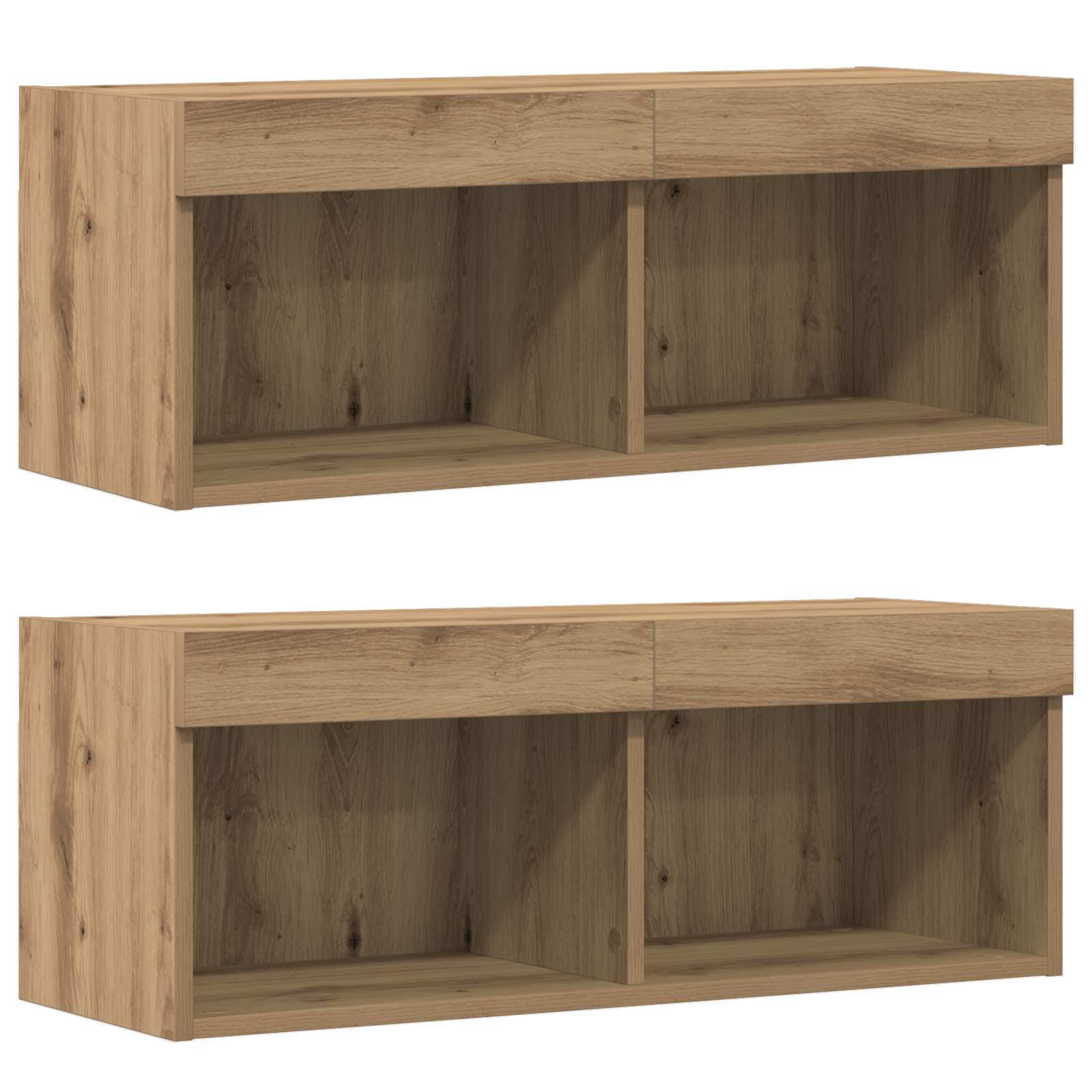Ensemble meuble TV 8 pcs chêne artisanal Bois d'ingénierie - XIOS