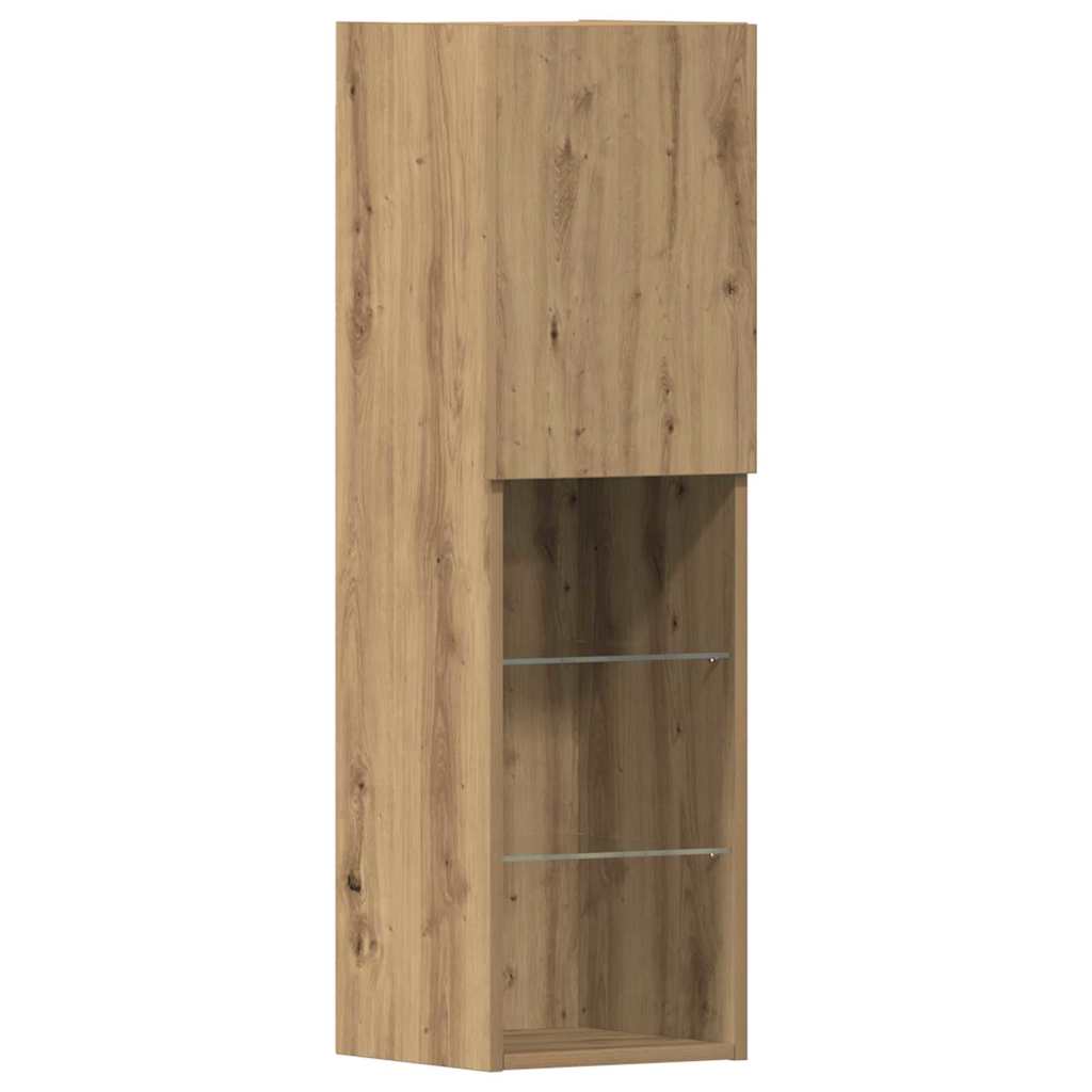 Meuble TV chêne artisanal 40.5 x 30 x 102 cm Bois d'ingénierie - XIOS
