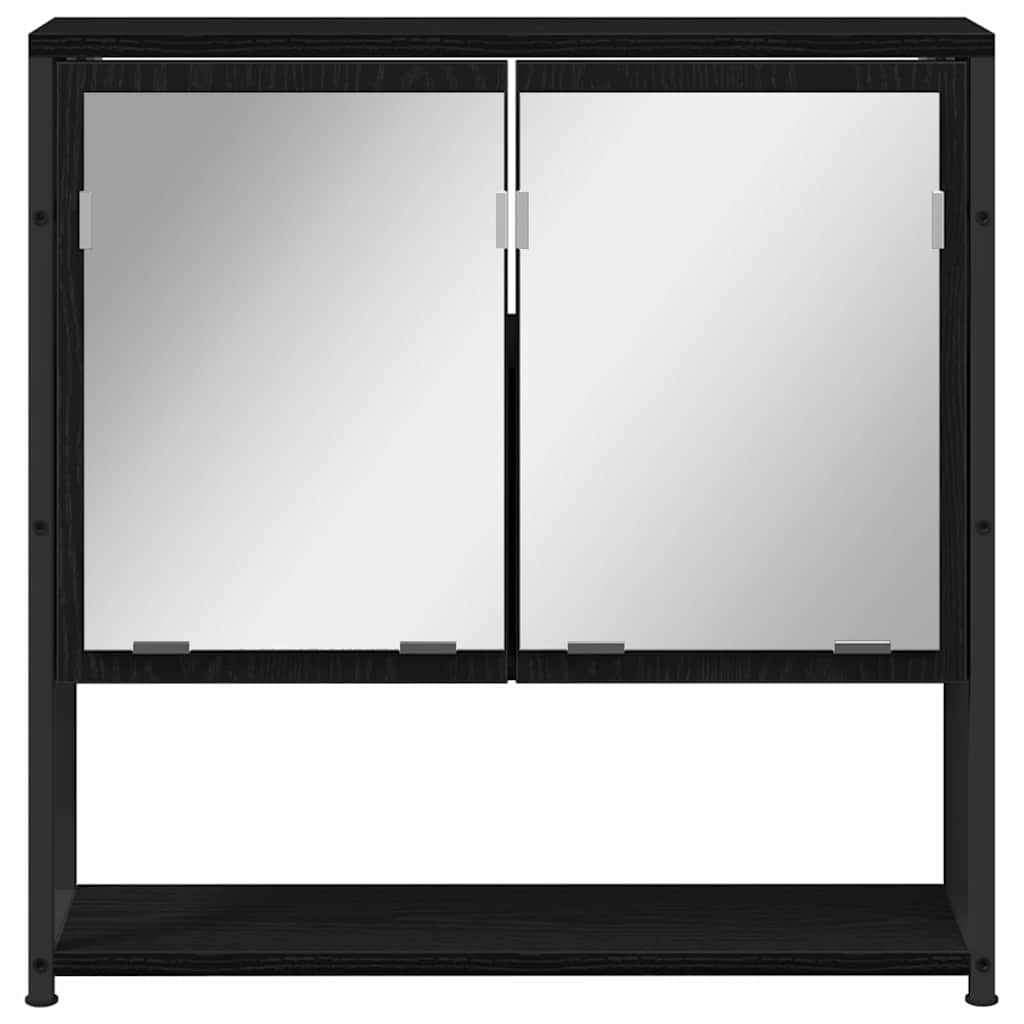 Ensemble de mobilier de salle de bain 4 pièces Chêne noir