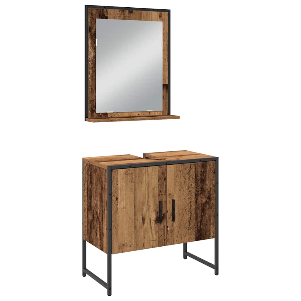 Ensemble de mobilier de salle de bain 4 pc Marron