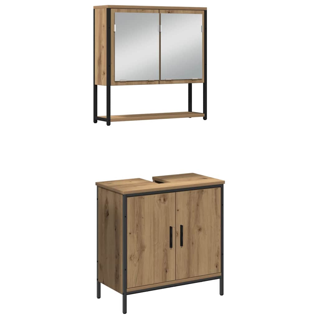 Ensemble de mobilier de salle de bain 4 pc Marron