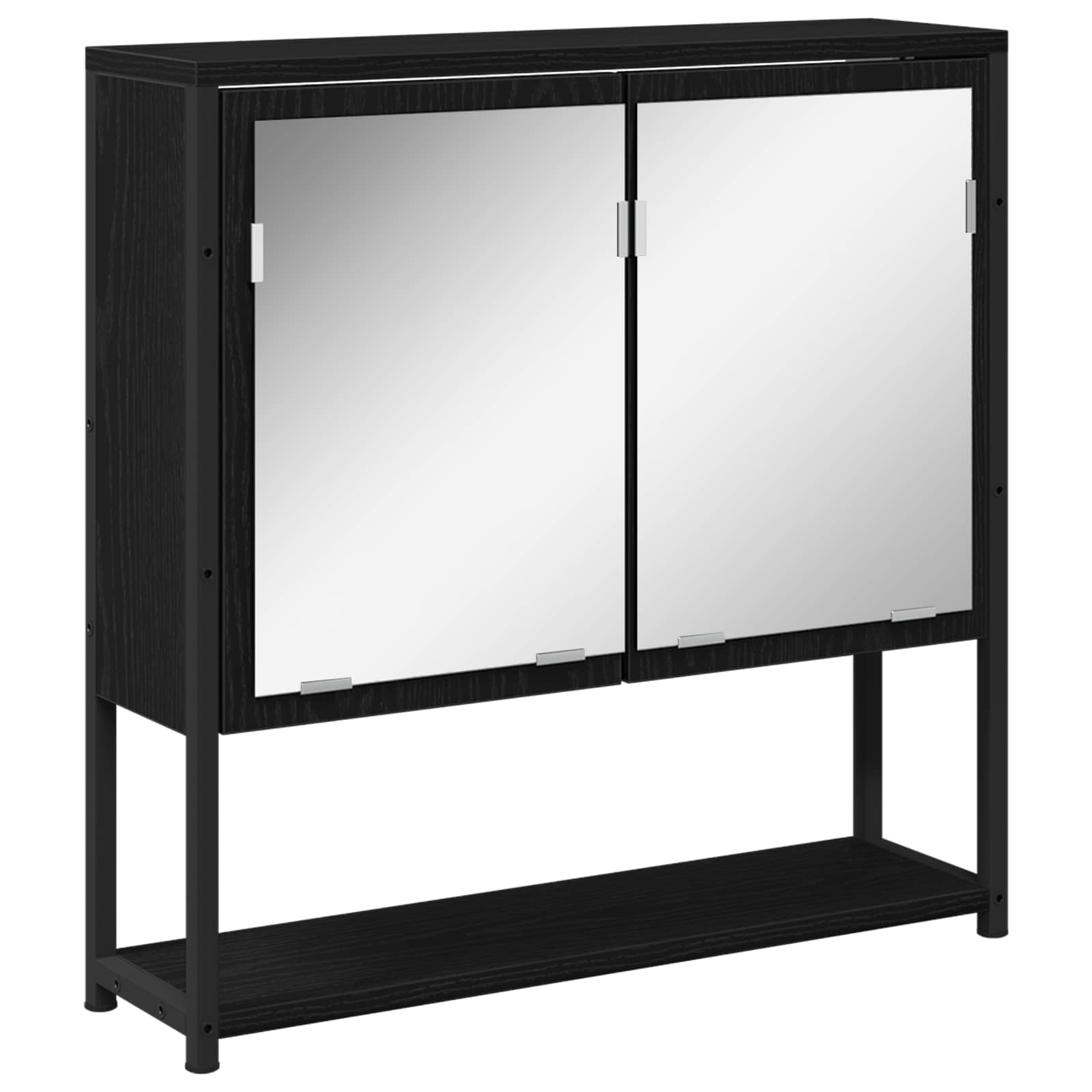 Ensemble de mobilier de salle de bain 4 pc Noir