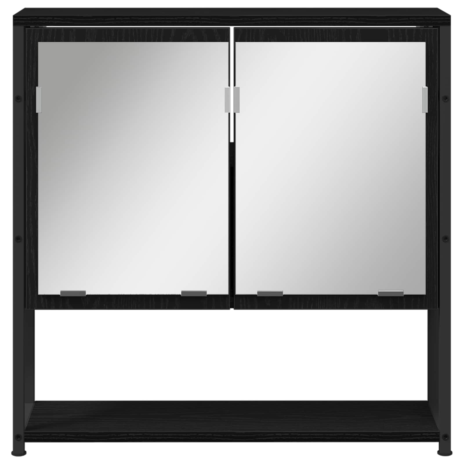 Ensemble de mobilier de salle de bain 4 pc Noir
