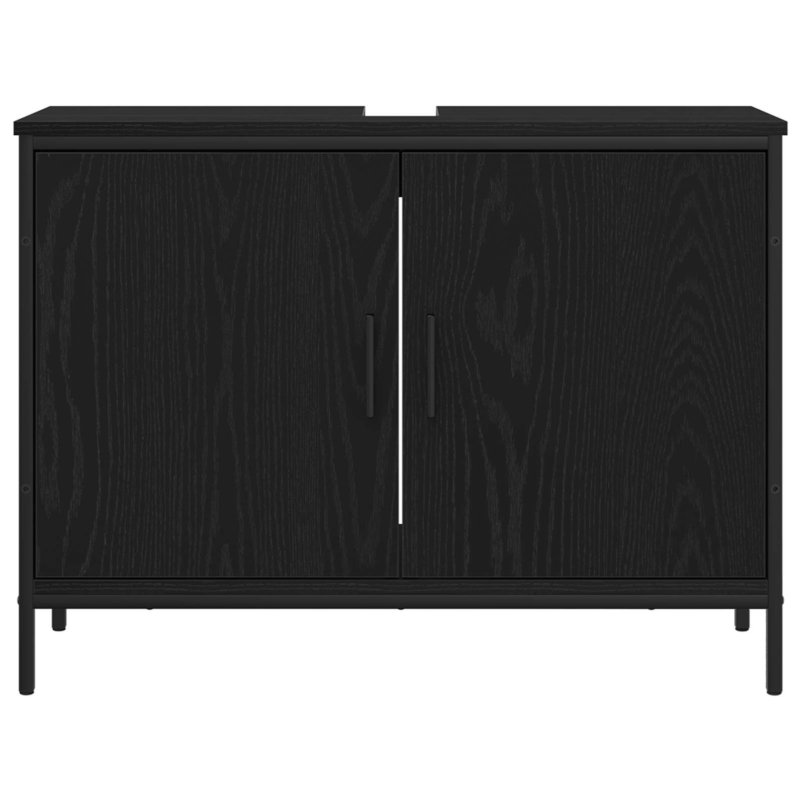 Ensemble de mobilier de salle de bain 4 pc Noir