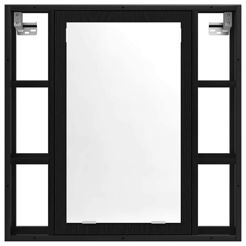 Ensemble de mobilier de salle de bain 4 pc Chêne noir