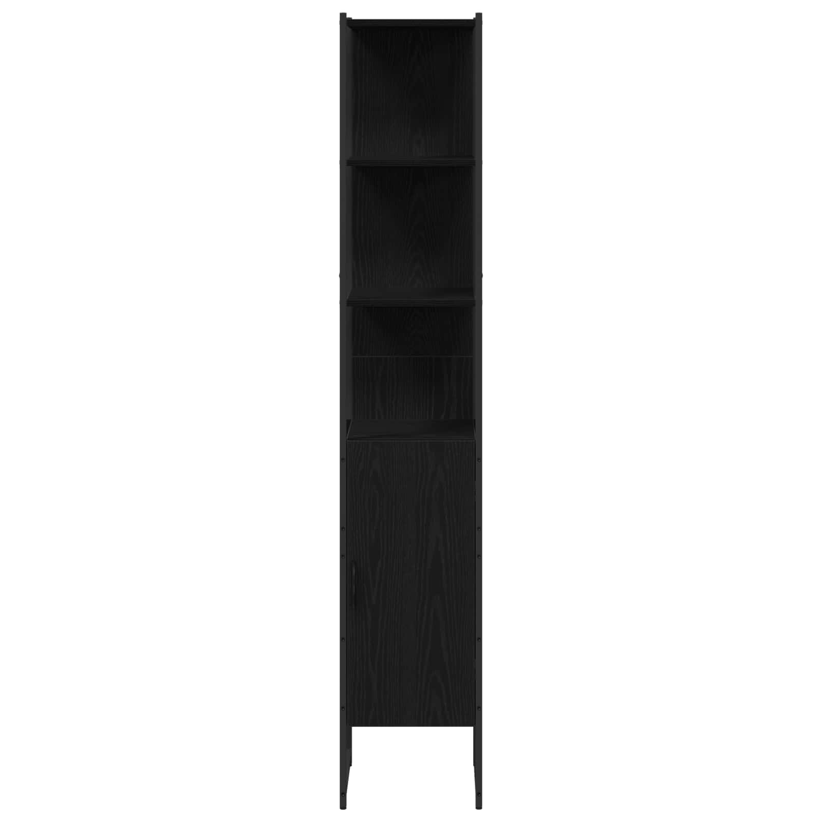 Ensemble de mobilier de salle de bain 4 pc Noir