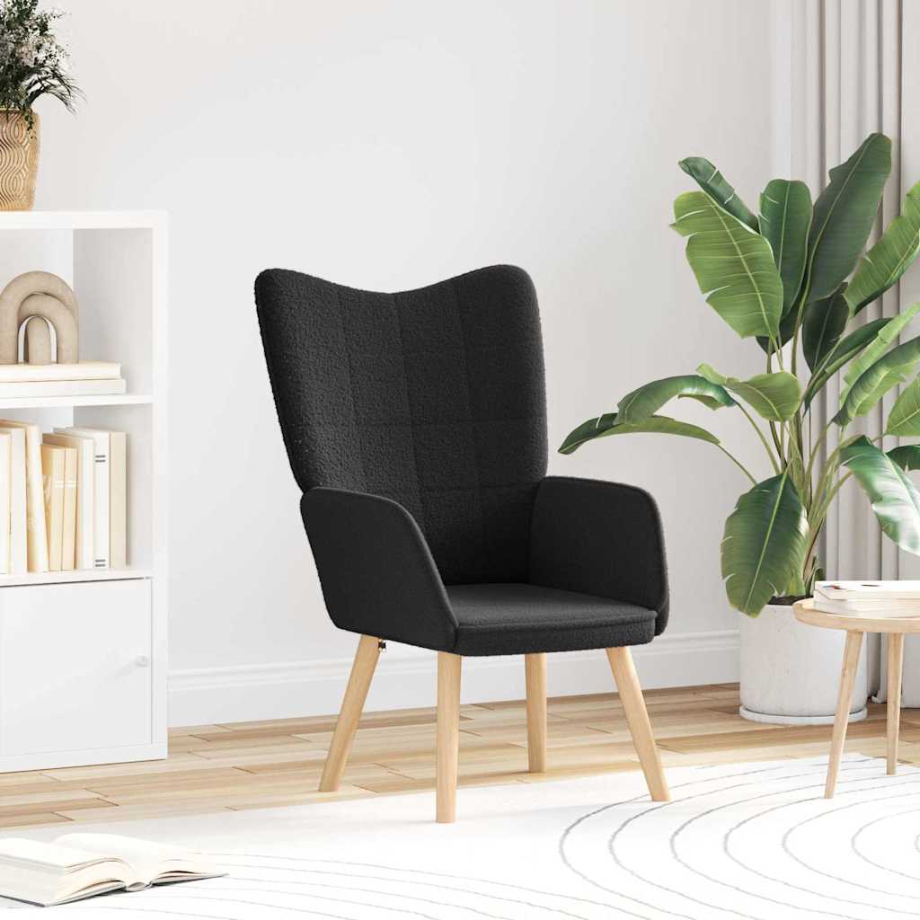 Fauteuil relaxant Noir 62 x 67 x 95.5 cm tissu - XIOS