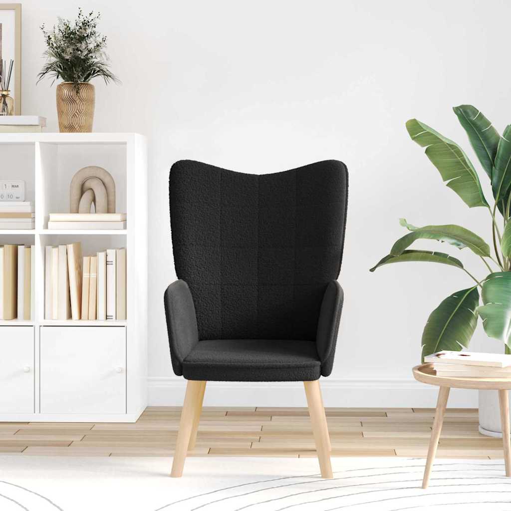 Fauteuil relaxant Noir 62 x 67 x 95.5 cm tissu - XIOS