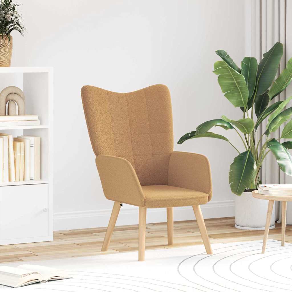Fauteuil relaxant Beige 62 x 67 x 95.5 cm tissu - XIOS