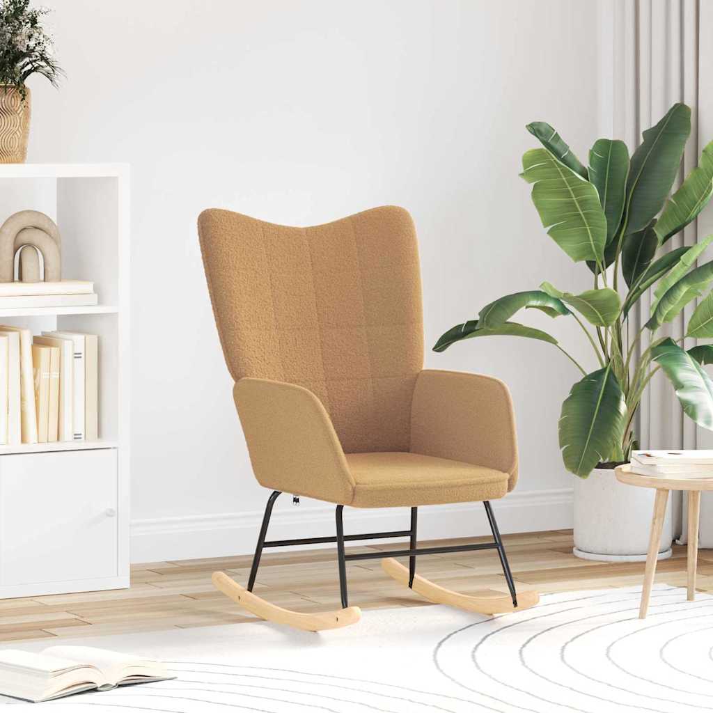 Fauteuil relaxant Beige 61 x 78 x 98 cm tissu - XIOS