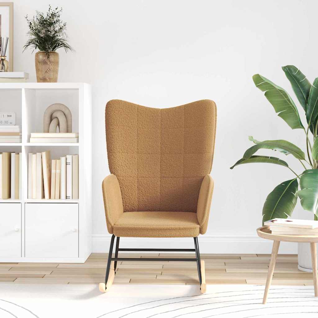 Fauteuil relaxant Beige 61 x 78 x 98 cm tissu - XIOS