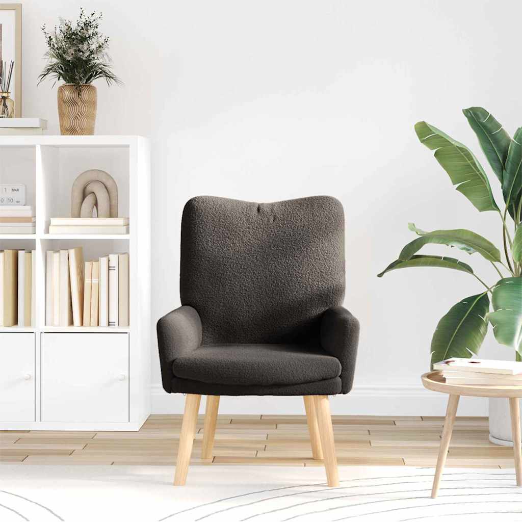 Fauteuil relaxant Gris foncé 63 x 67 x 94 cm tissu - XIOS