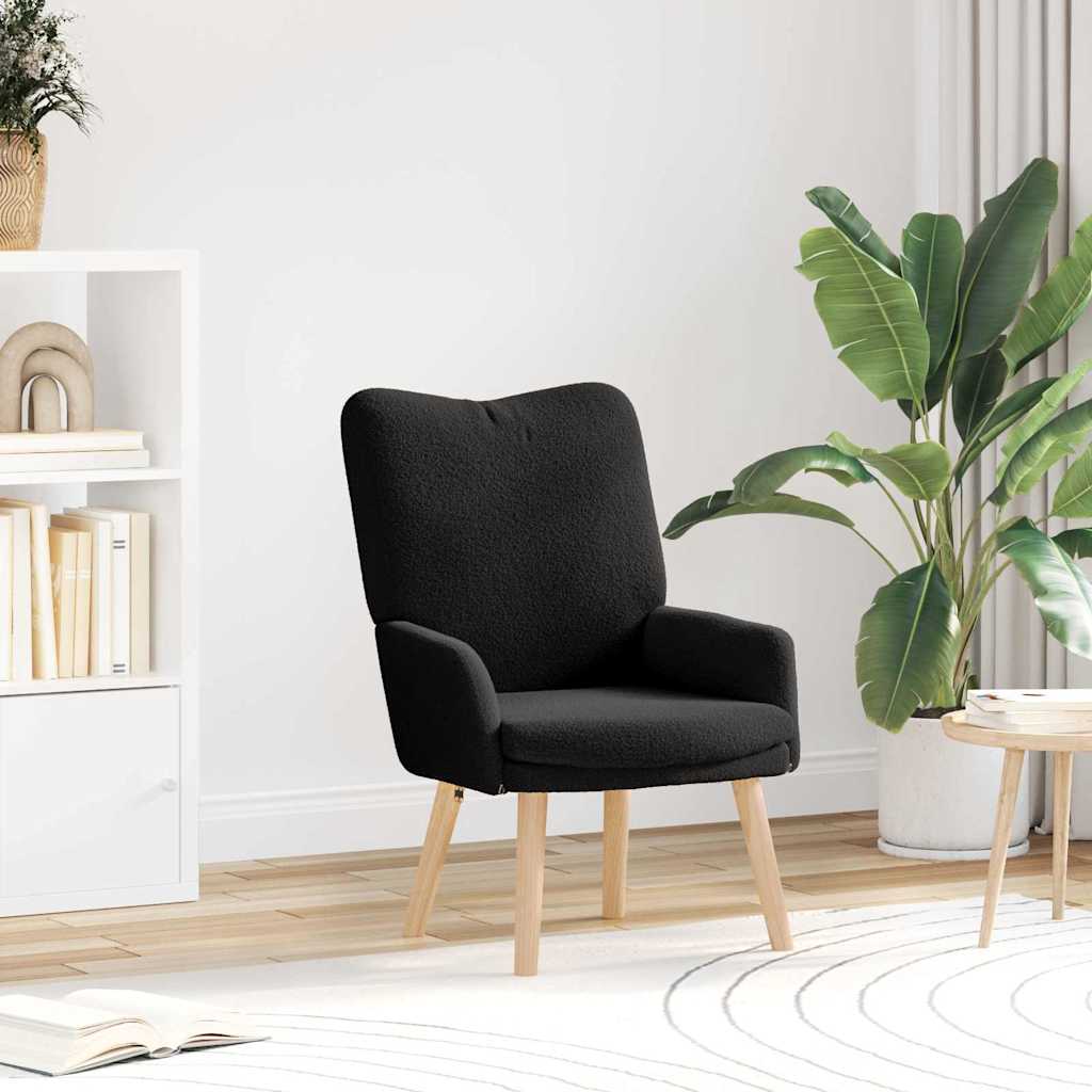 Fauteuil relaxant Noir 63 x 67 x 94 cm tissu - XIOS