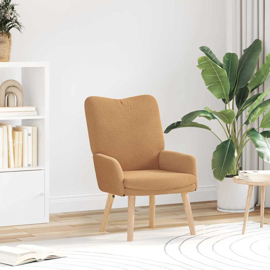 Fauteuil relaxant Beige 63 x 67 x 94 cm tissu - XIOS