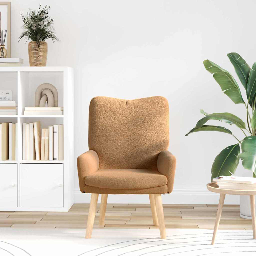 Fauteuil relaxant Beige 63 x 67 x 94 cm tissu - XIOS
