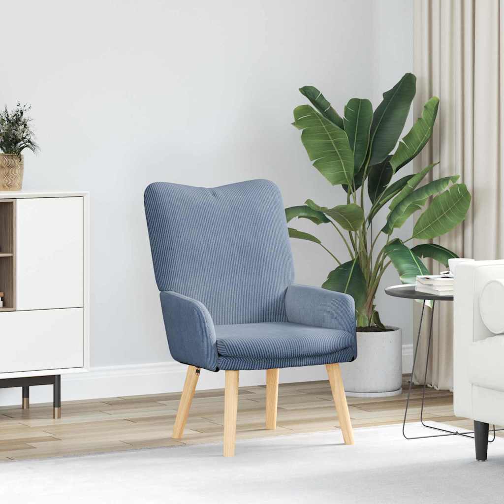 Fauteuil relaxant Bleu 63 x 67 x 94 cm tissu - XIOS