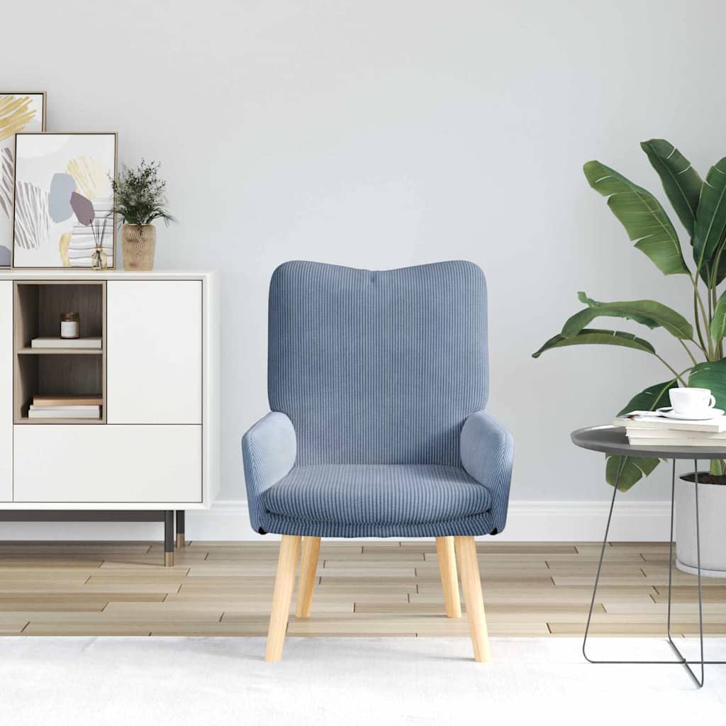 Fauteuil relaxant Bleu 63 x 67 x 94 cm tissu - XIOS