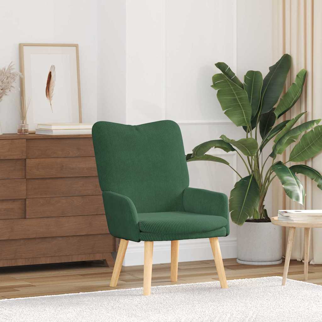 Fauteuil relaxant Vert jungle 63 x 67 x 94 cm tissu - XIOS