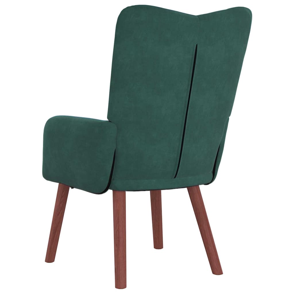 Fauteuil relaxant Vert foncé 63 x 67 x 94 cm Velours - XIOS