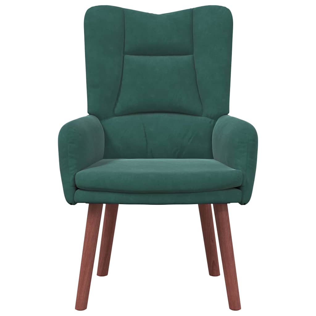Fauteuil relaxant Vert foncé 63 x 67 x 94 cm Velours - XIOS