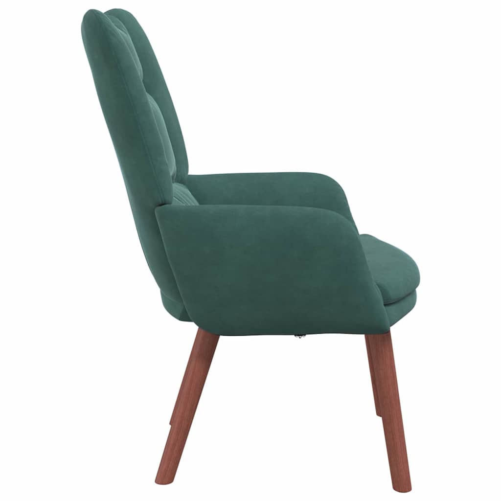 Fauteuil relaxant Vert foncé 63 x 67 x 94 cm Velours - XIOS