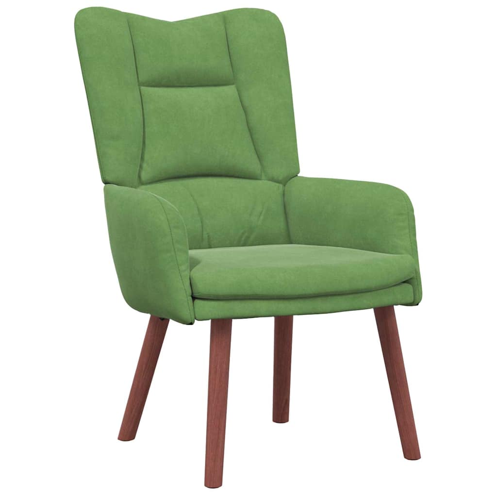 Fauteuil relaxant Vert clair 63 x 67 x 94 cm Velours - XIOS