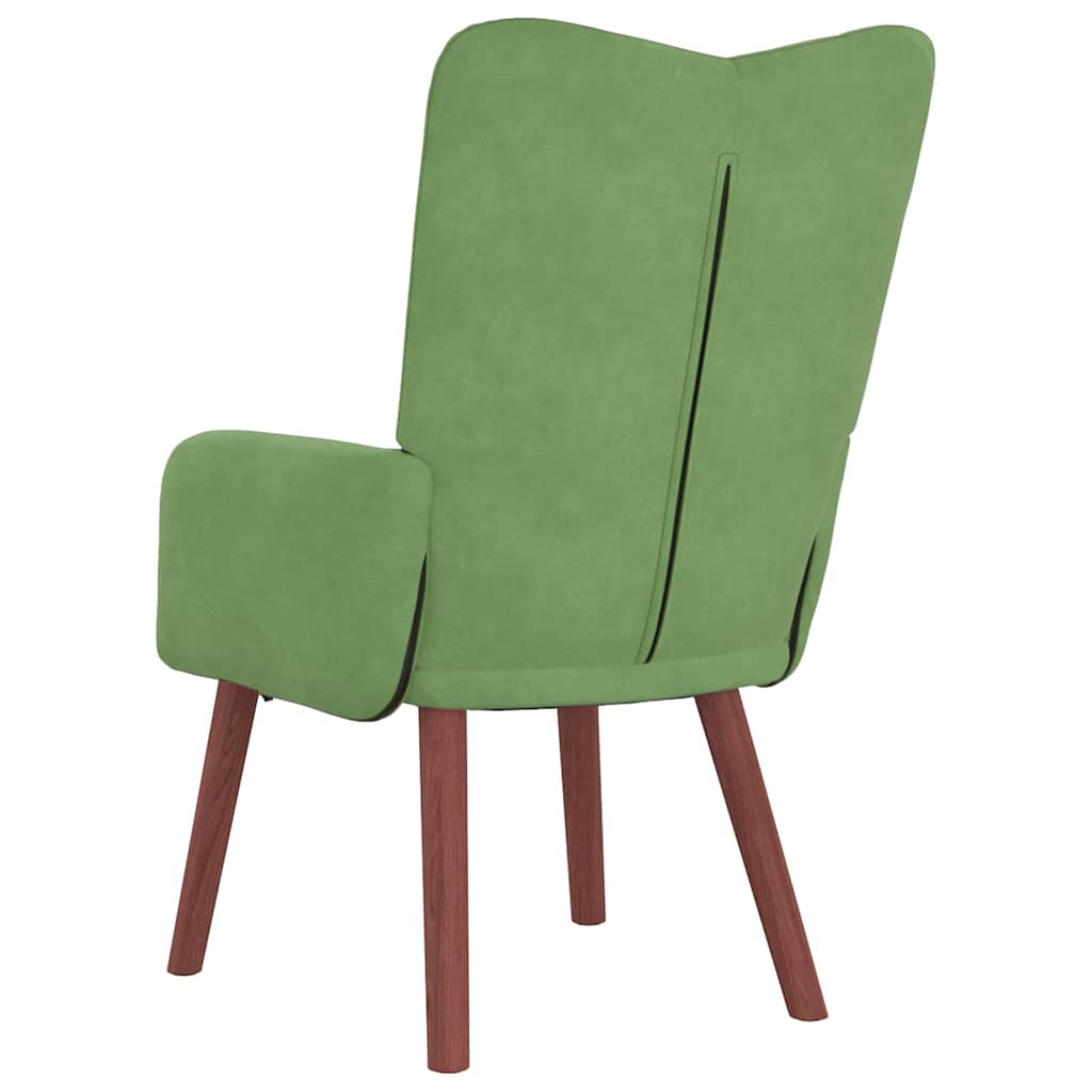 Fauteuil relaxant Vert clair 63 x 67 x 94 cm Velours - XIOS