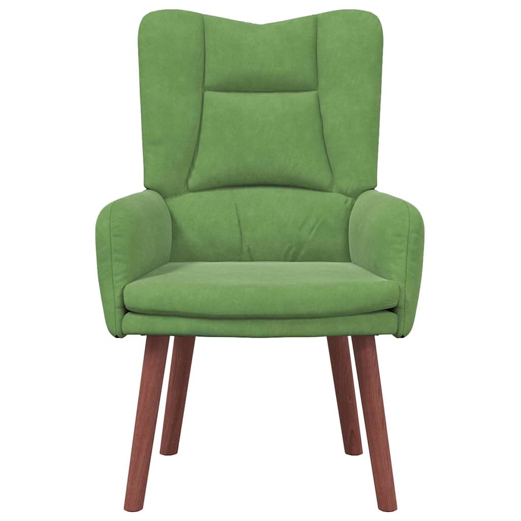 Fauteuil relaxant Vert clair 63 x 67 x 94 cm Velours - XIOS