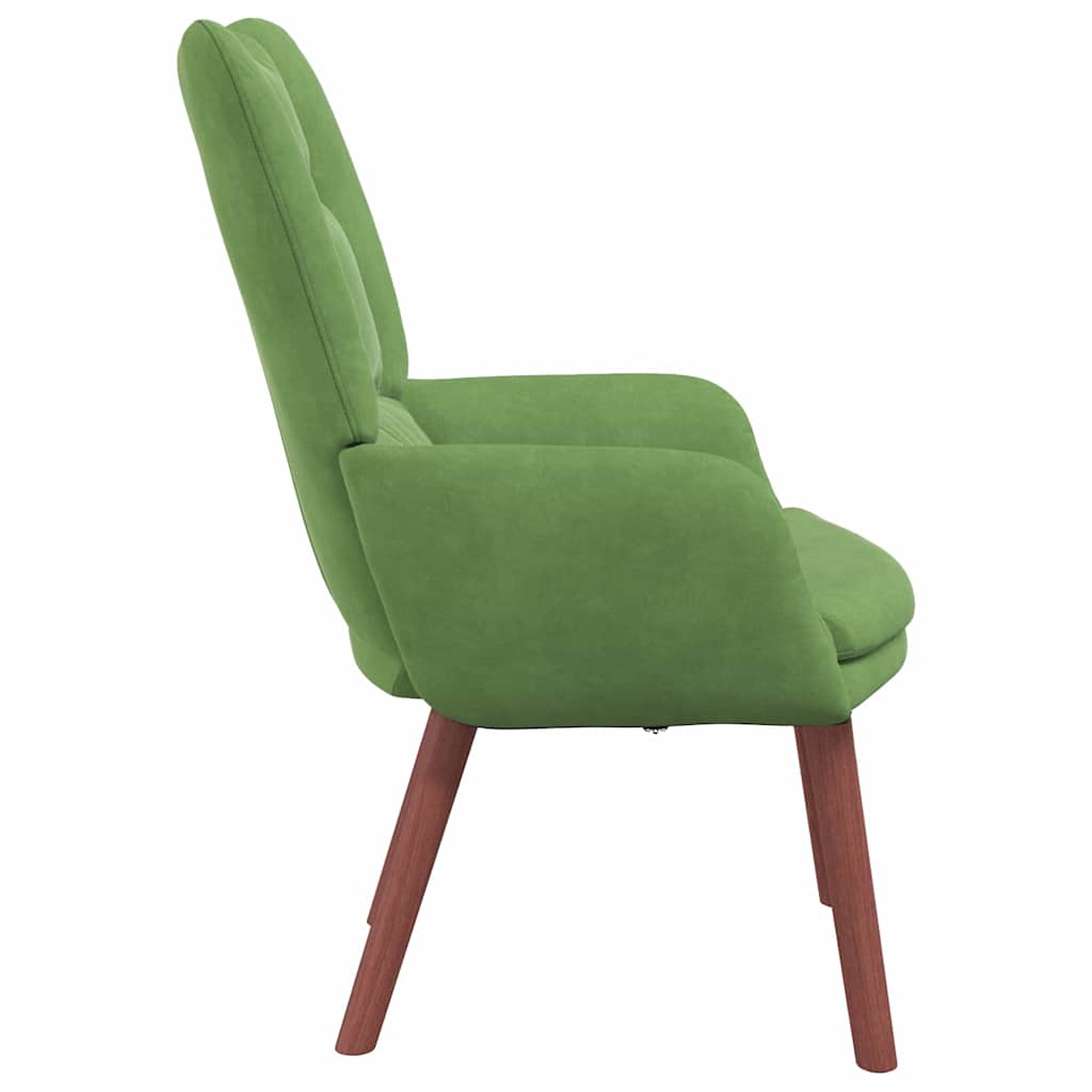 Fauteuil relaxant Vert clair 63 x 67 x 94 cm Velours - XIOS