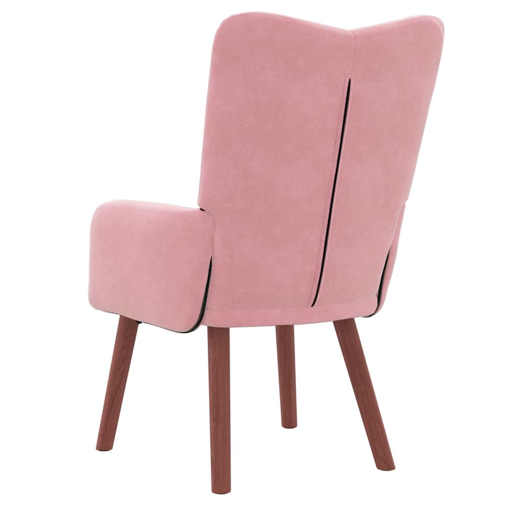 fauteuil Rose 63 x 67 x 94 cm Velours - XIOS