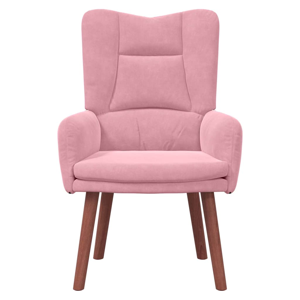 fauteuil Rose 63 x 67 x 94 cm Velours - XIOS