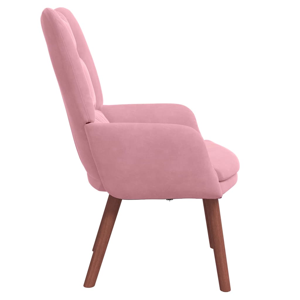fauteuil Rose 63 x 67 x 94 cm Velours - XIOS