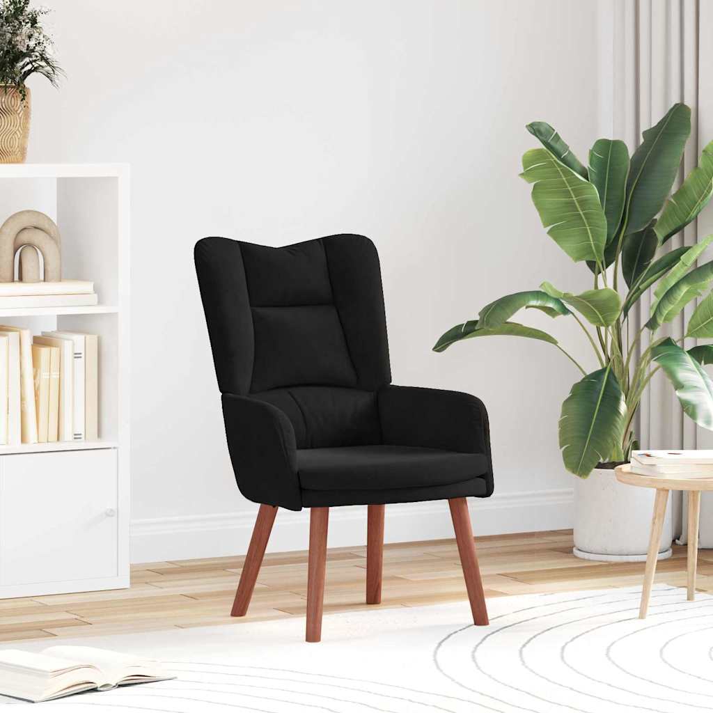 Fauteuil relaxant Noir 63 x 67 x 94 cm Velours - XIOS