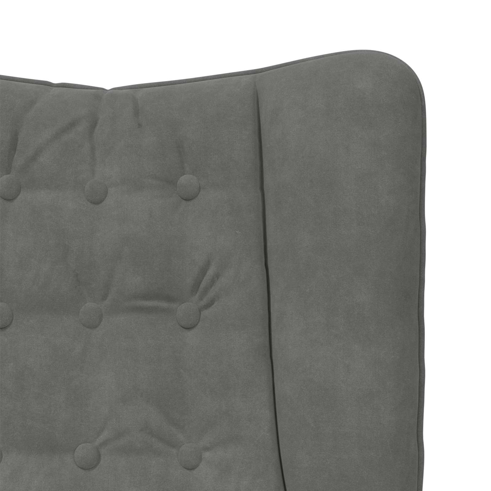 fauteuil Gris foncé 63 x 67 x 94 cm Velours - XIOS