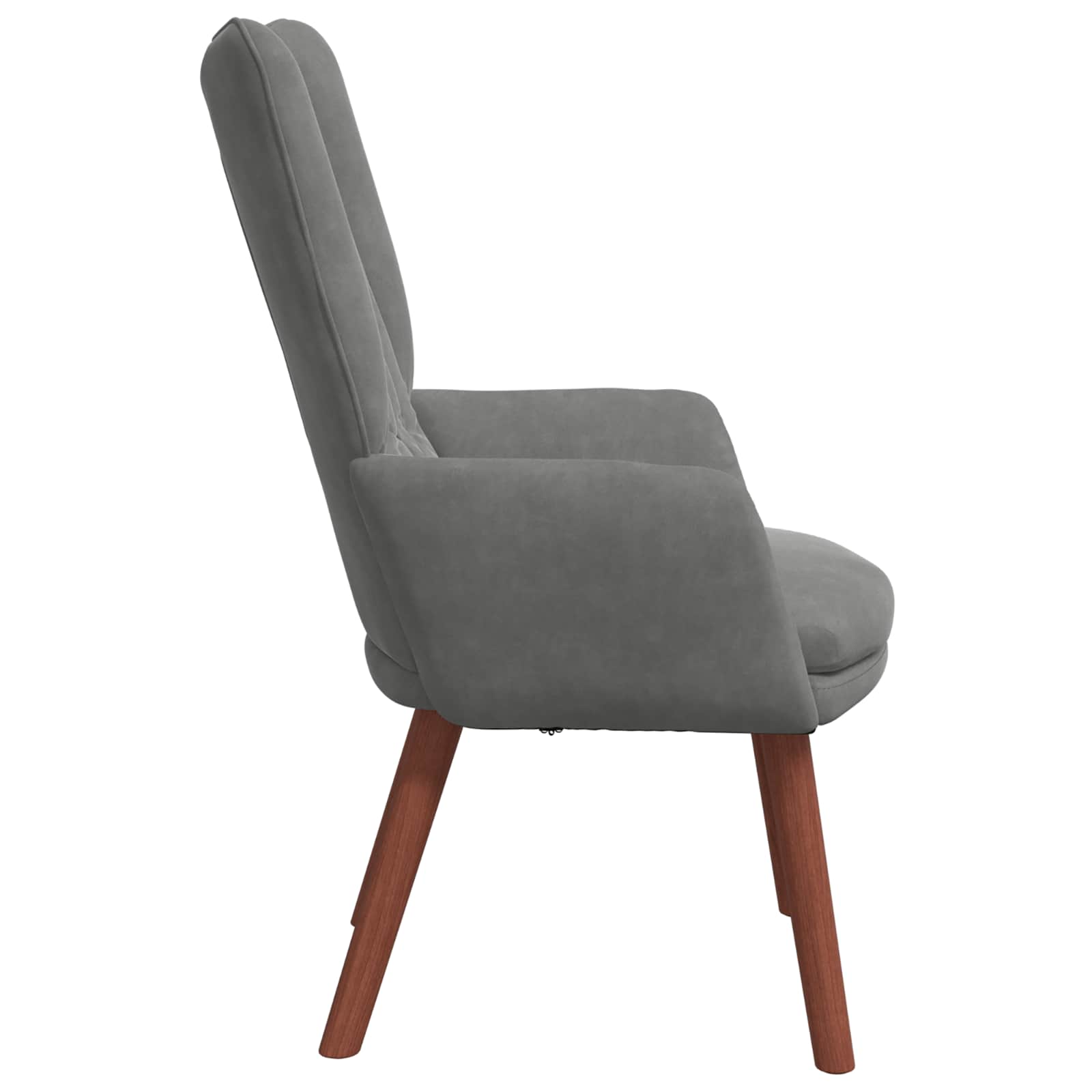 fauteuil Gris foncé 63 x 67 x 94 cm Velours - XIOS